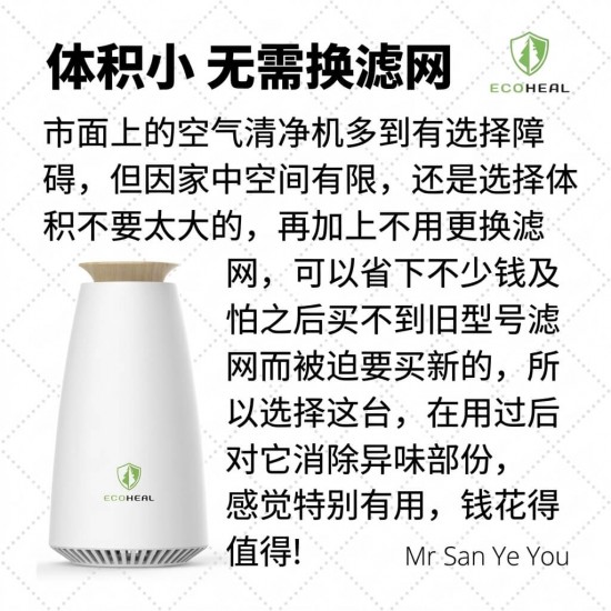 Ecoheal BM6+ Photosynthetic Ionization Air Purifier
