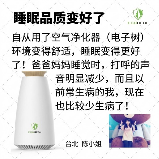 Ecoheal BM6+ Photosynthetic Ionization Air Purifier