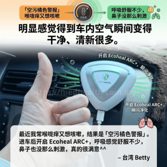 Ecoheal ARC+ Car Air Purifier Malaysia | Ready Stock | MEDHealth