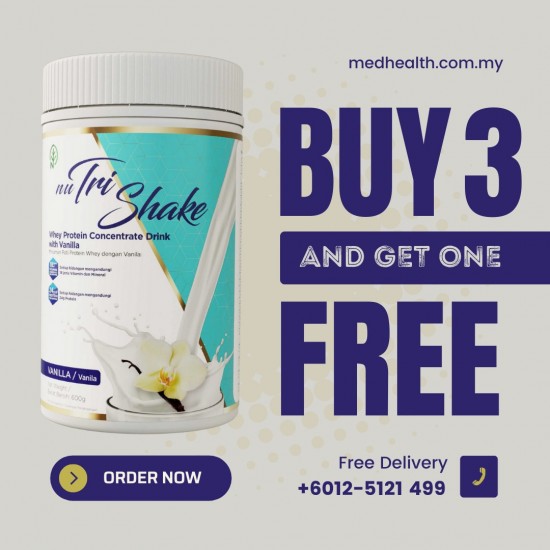 Protein Powder Malaysia 【Nutrishake - Whey Protein】BUY 3 FREE 1