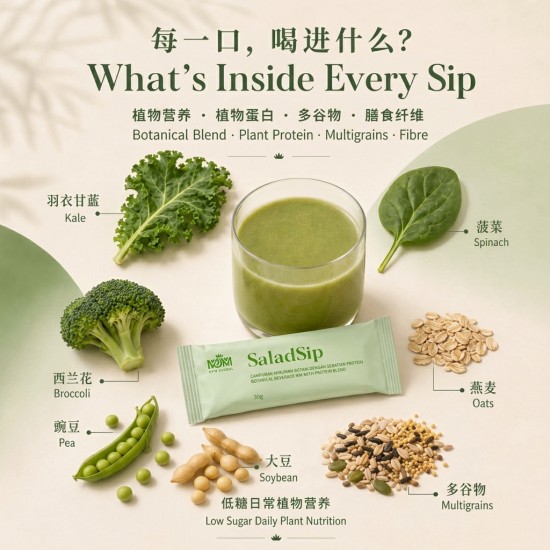 SaladSip Drinking Salad – Plant-Based Superfood & Protein Beverage Mix