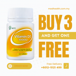 NTC Vitamin D3 1000 IU