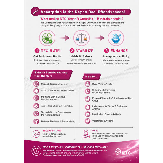 NTC Yeast Vitamin B Complex with Minerals 